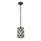 Z-Lite Dealey 1 Light Mini Pendant, Matte Black + Clear Crystal 6010MP-MB - alternate 6